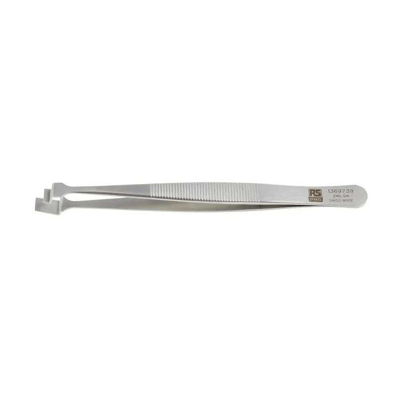 RS PRO 120mm Stainless Steel Wafer Tweezer 136-9739