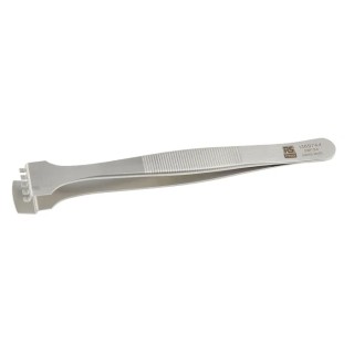 RS PRO 130mm Stainless Steel Bent Tweezer 136-9744