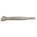 RS PRO 130mm Stainless Steel Bent Tweezer 136-9744
