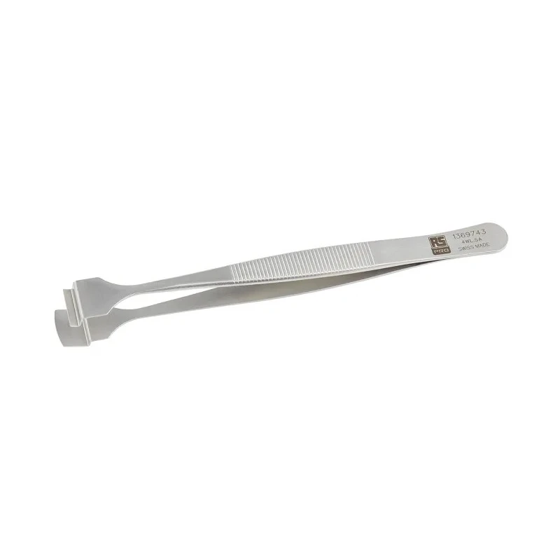 RS PRO 125mm Stainless Steel Wafer Tweezer 136-9743