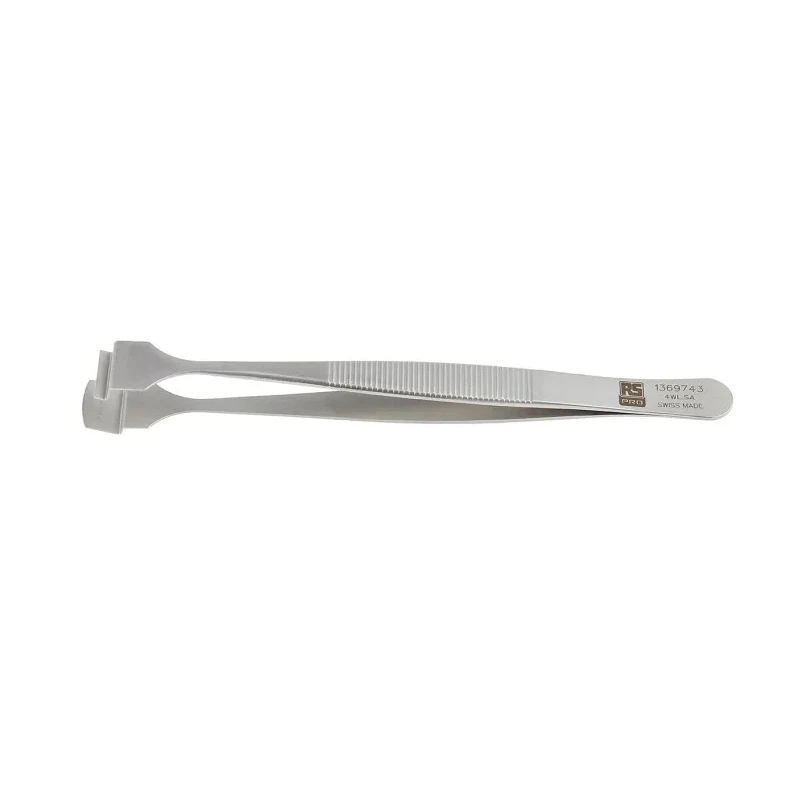 RS PRO 125mm Stainless Steel Wafer Tweezer 136-9743