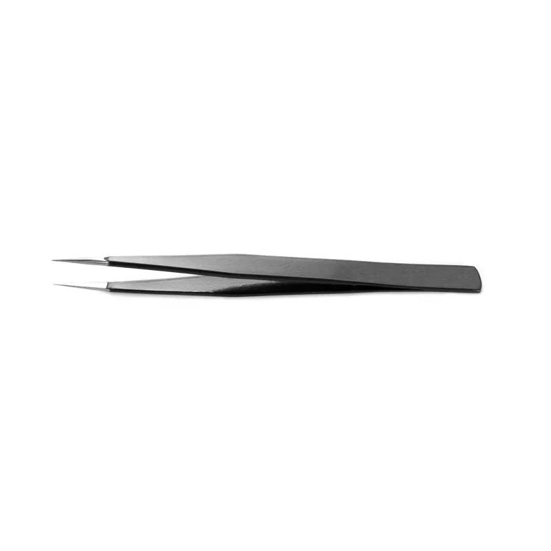 RS PRO 130mm Stainless Steel Straight Fine ESD Safe Tweezer 136-9783