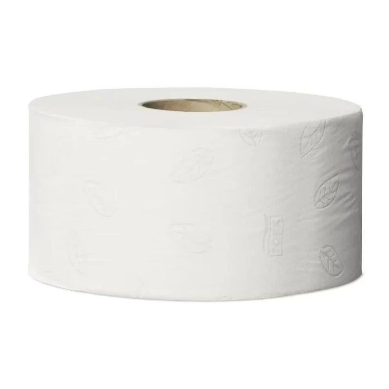 Tork Toilet Roll 12 Rolls of 850 Sheets 2-Ply Mini Jumbo, White, 59 mm Core Diameter 120238