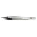 RS PRO 130mm Stainless Steel Sharp Very Fine Straight ESD Safe Tweezer 136-9731