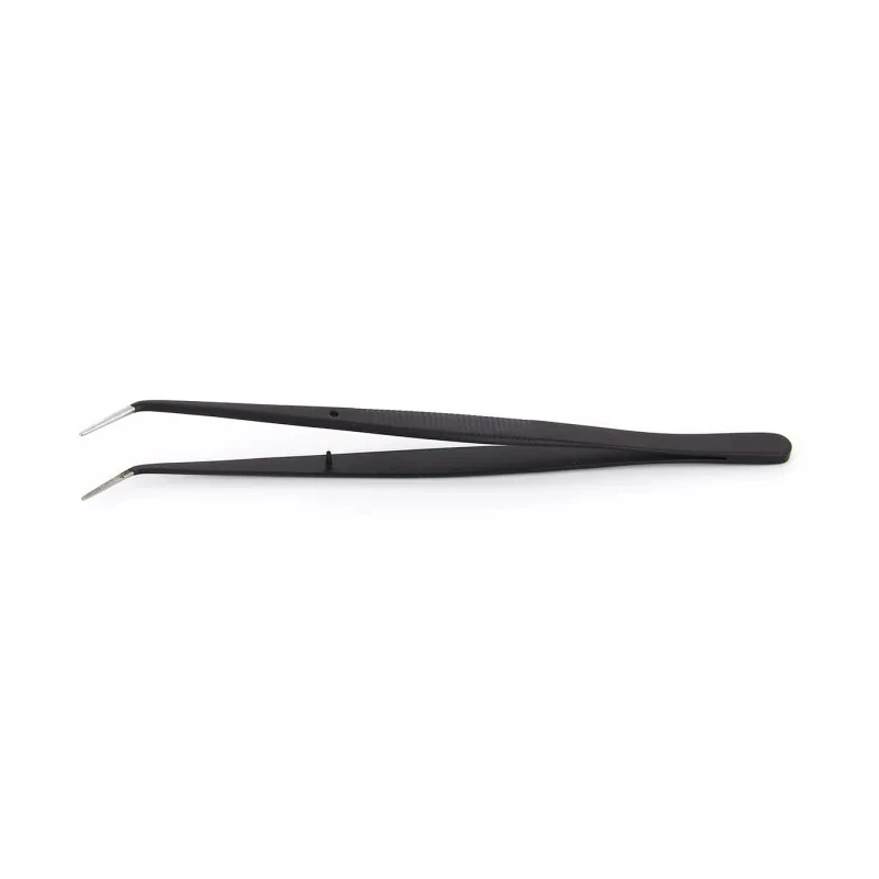 RS PRO 155mm Carbon Steel ESD Safe Tweezer 136-9784