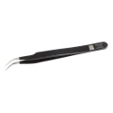 RS PRO 120mm Stainless Steel Fine, Curved ESD Safe Tweezer 136-9780