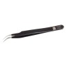 RS PRO 120mm Stainless Steel Fine, Curved ESD Safe Tweezer 136-9780