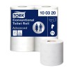 Tork Toilet Roll 36 Rolls of 320 Sheets 2-Ply Conventional Size 44mm Core Diameter 110mm Roll Diameter 100320