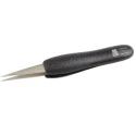 RS PRO 125mm Stainless Steel Flat ESD Safe Tweezer 136-9787