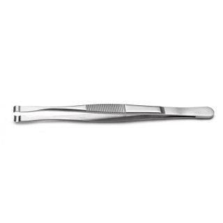 RS PRO 120mm Stainless Steel Cylindrical, Grooved Tweezer 136-9803