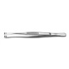 RS PRO 120mm Stainless Steel Cylindrical, Grooved Tweezer 136-9803