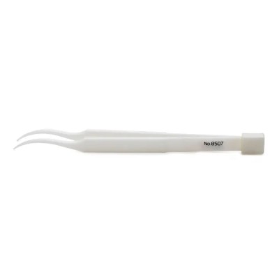 RS PRO 120mm Ceramic Smooth Curved ESD Safe Tweezer 136-9806