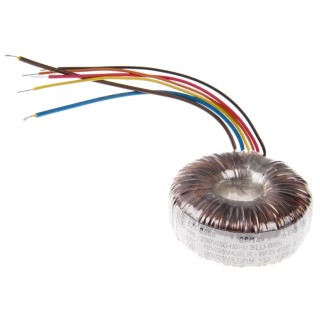 RS PRO 230 V ac Toroidal Transformer 2 x 18 V ac Output 50 VA Copper Conductor Termination Wire 671-8968