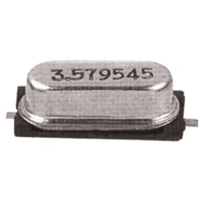 AKER 25 MHz Crystal ±30 ppm HC-49 2-Pin Surface Mount 13.5 mm x 4.8 mm x 4.6 mm CAA-25.000-18-3050-X