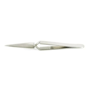 RS PRO 115mm Stainless Steel Fine, Straight Tweezer 136-9810