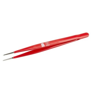 RS PRO 155mm Carbon Steel Serrated Tweezer 136-9813
