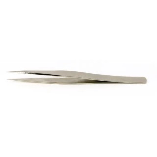 RS PRO 130mm Carbon Steel Fine, Pointed, Straight Tweezer 136-9821
