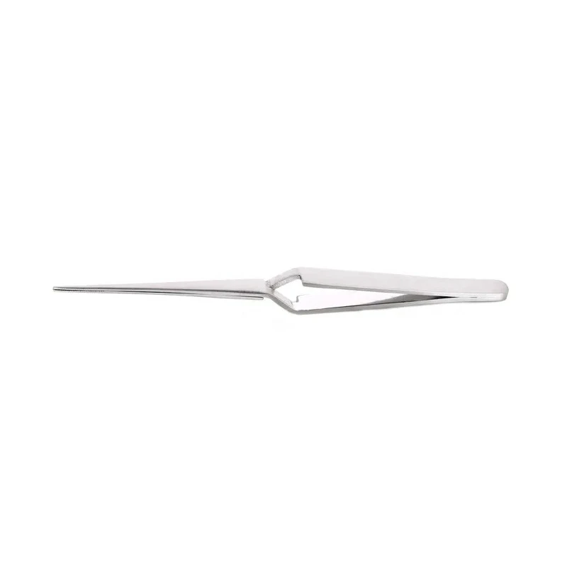 RS PRO 165mm Stainless Steel Angled Curved Very Fine Tweezer 136-9854