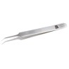 RS PRO Stainless Steel Fine Bent Tweezer 110mm 136-9845