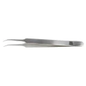 RS PRO Stainless Steel Fine Bent Tweezer 110mm 136-9845