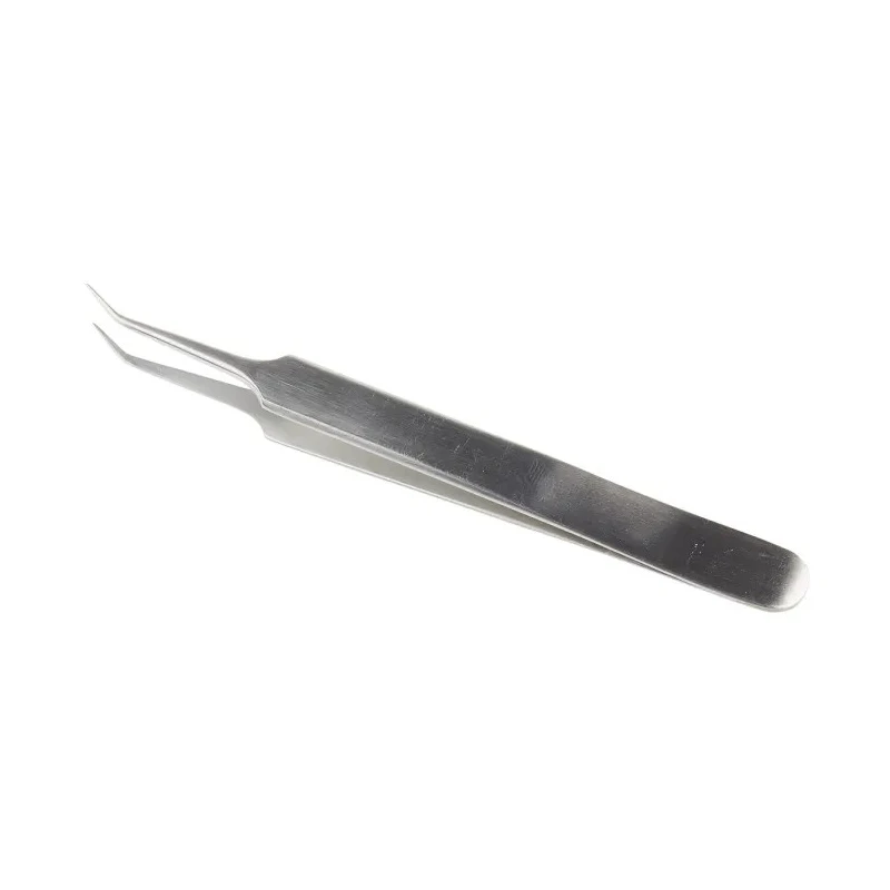 RS PRO Stainless Steel Fine Bent Tweezer 110mm 136-9845