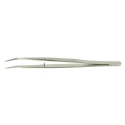 RS PRO 150mm Stainless Steel Bent Fine Tweezer 136-9825