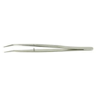 RS PRO 150mm Stainless Steel Bent Fine Tweezer 136-9825