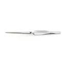 RS PRO Stainless Steel Straight Round Serrated Blunt Tweezer 165mm 136-9856
