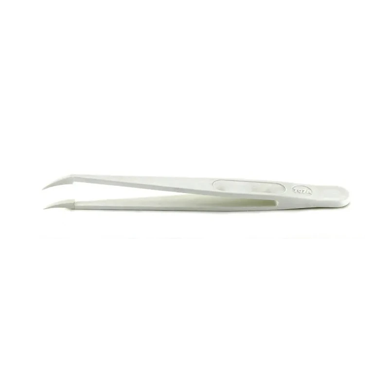 RS PRO 115mm Plastic Pointed Curved Tweezer Delrin Anti-Magnetic Anti-Acid 136-9865
