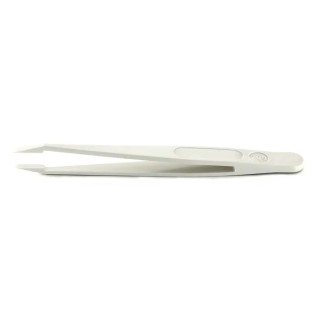 RS PRO 115mm Plastic Angled Flat Tweezer 136-9867