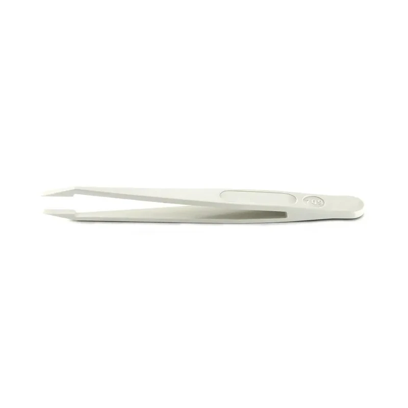RS PRO 115mm Plastic Angled Flat Tweezer 136-9867