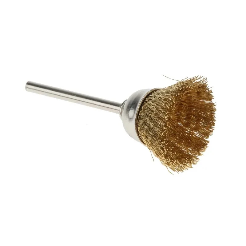RS PRO Brass Crimp Wire Abrasive Brush 2.35 mm Diameter 136-9891