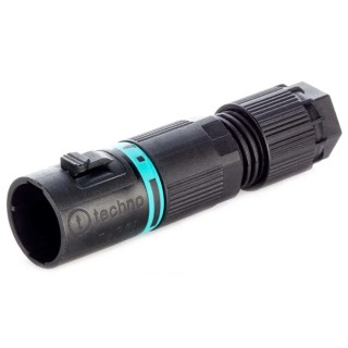 RS PRO Cable Tee Plug Male Screw 2-Pole 10A 1-Way IP68 400V TH381 136-9893