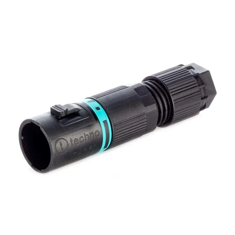 RS PRO Cable Tee Plug Male Screw 2-Pole 10A 1-Way IP68 400V TH381 136-9893