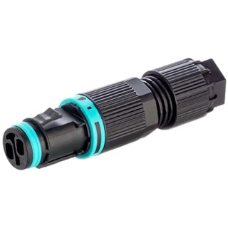 RS PRO Cable Tee Socket Female Screw 2-Pole 10A 1-Way IP68 400V RS PRO-136-9898