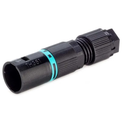 RS PRO Cable Tee Plug Male Screw 2-Pole 10A 1-Way 400V IP68 TH381 136-9895