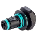 RS PRO Panel Mount Tee Socket Female Screw 2-Pole 10A 400V IP68 TH381 Series 136-9905