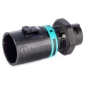 RS PRO Panel Mount Tee Plug Male Screw, 2-Pole, 10A, 1-Way, IP68 136-9900