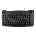 RS PRO Wired USB Trackball Mini Keyboard QWERTY UK Black 338x173x30mm 89 Keys 136-9673