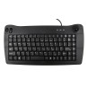 RS PRO Wired USB Trackball Mini Keyboard QWERTY UK Black 338x173x30mm 89 Keys 136-9673
