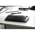 RS PRO Wired USB Trackball Mini Keyboard QWERTY UK Black 338x173x30mm 89 Keys 136-9673