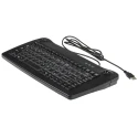RS PRO Wired USB Trackball Mini Keyboard QWERTY UK Black 338x173x30mm 89 Keys 136-9673