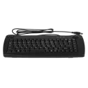 RS PRO Wired USB Trackball Mini Keyboard QWERTY UK Black 338x173x30mm 89 Keys 136-9673