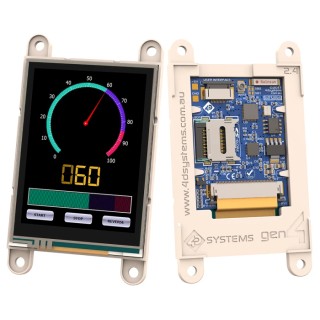 4D Systems SK-gen4-IoD-24T LCD Colour Display Touch Screen 5V UART Interface 240x320 Pixel 60.96 mm Australia gen4