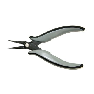 RS PRO Long Smooth Pointed Nose Plier Ergonomic Handle Steel Jaw 20mm 3mm Width, 145mm Overall 136-9888