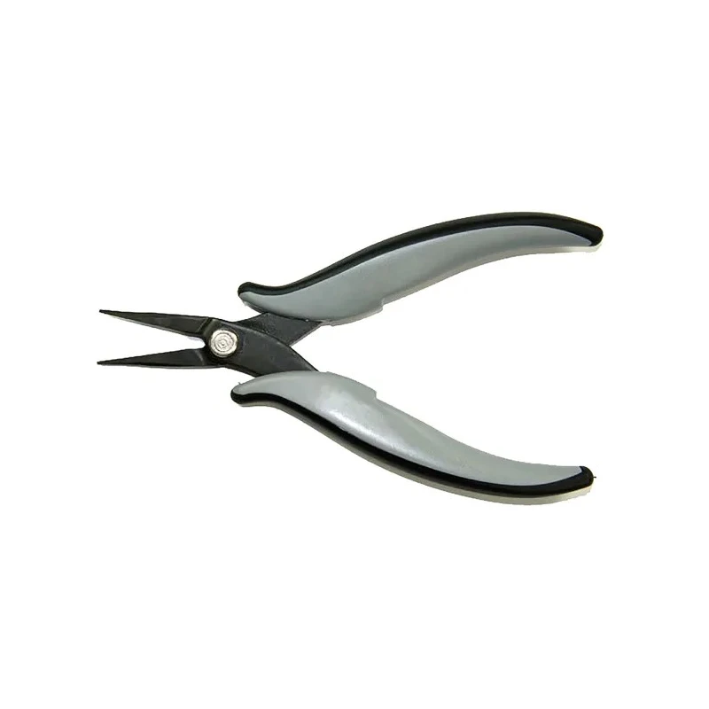 RS PRO Long Smooth Pointed Nose Plier Ergonomic Handle Steel Jaw 20mm 3mm Width, 145mm Overall 136-9888