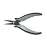 RS PRO Long Smooth Pointed Nose Plier Ergonomic Handle Steel Jaw 20mm 3mm Width, 145mm Overall 136-9888