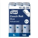 Tork Blue Couch Roll Paper Towel, 2 Ply, 56.1 m x 480 mm, 165 Sheets, Roll Width 500 mm, Model 152250