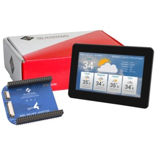4D Systems 4DCAPE-50CT-CLB LCD Colour Display Touch Screen 5 inch 800x480 Pixel Capacitive Touch UART Interface LED gen4