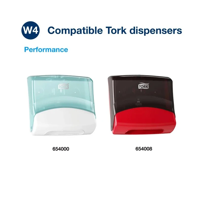Tork Plastic White Turquoise Wall Mount Paper Towel Dispenser 427mm x 206mm x 394mm 654000